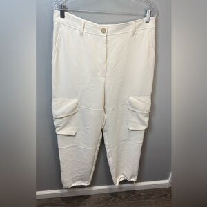 Aritzia Wilfred Women's Project Cream Cargo Trouser Pants Size 12